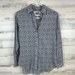 Grayson The Hero Shirt Women’s Butterfly Print Button Down Cotton Size 01 XS